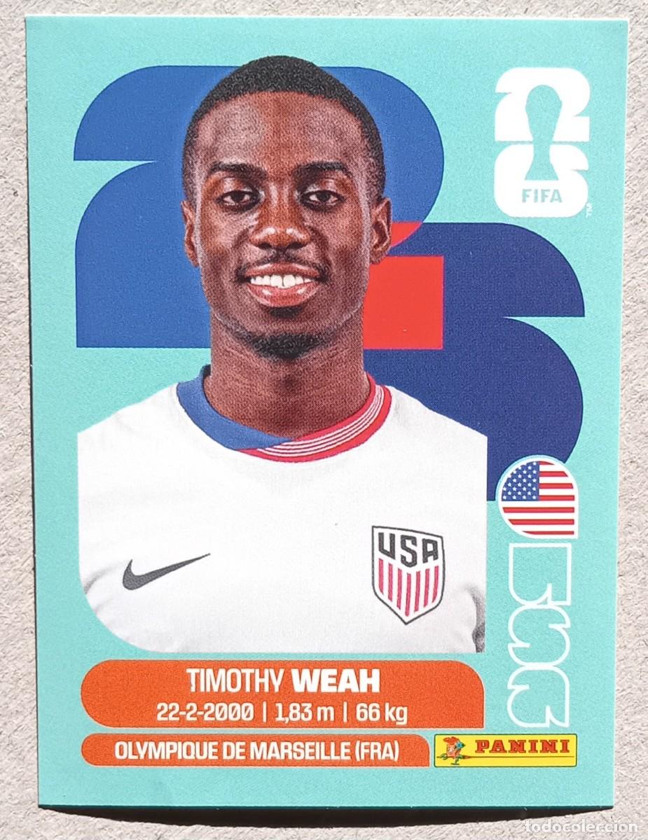 Cromos de Futebol: Figurina Panini 2026 Cromo World Cup Usa Mundial 2026 Timothy Weah USA n USA 12