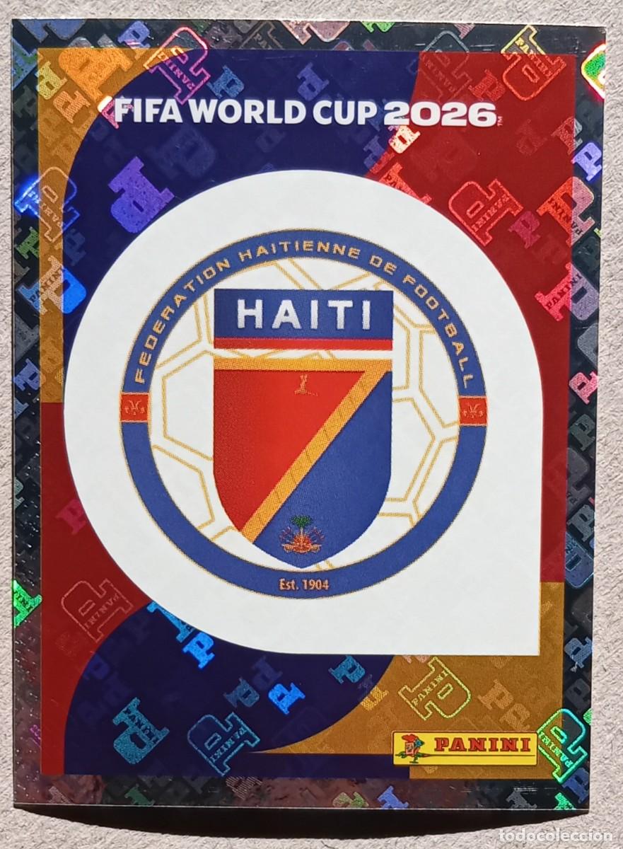 Cromos de f&uacute;tbol: Figurina Panini 2026 Cromo World Cup Usa Mundial 2026 scudetto escudo badge Haiti n HAI 1