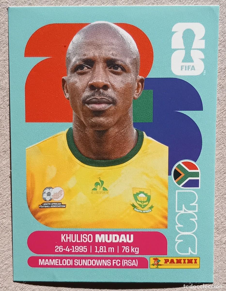 Cromos de f&uacute;tbol: Figurina Panini 2026 Cromo World Cup Usa Mundial 2026 Khuliso Mudau South Africa n RSA 9