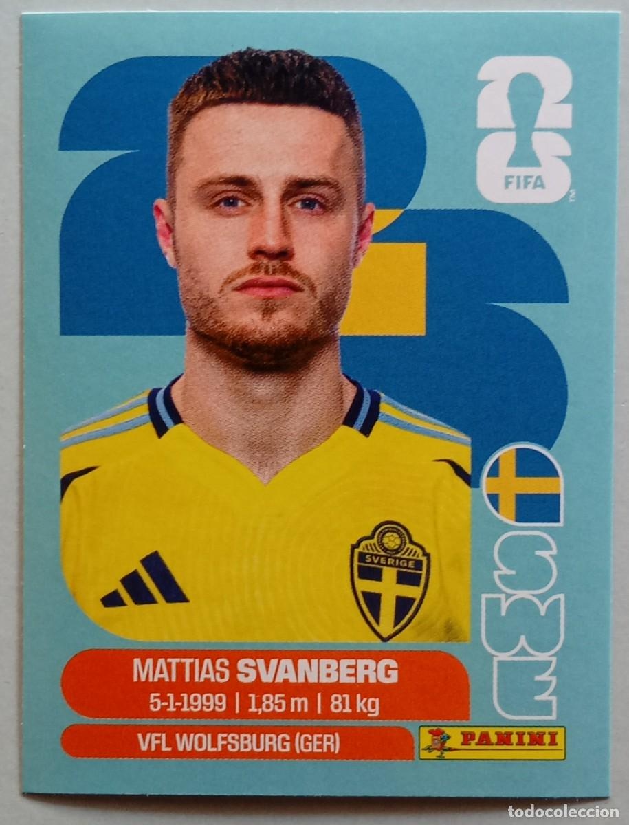 Cromos de f&uacute;tbol: Figurina Panini 2026 Cromo World Cup Usa Mundial 2026 Mattias Svanberg Sweden n SWE 12