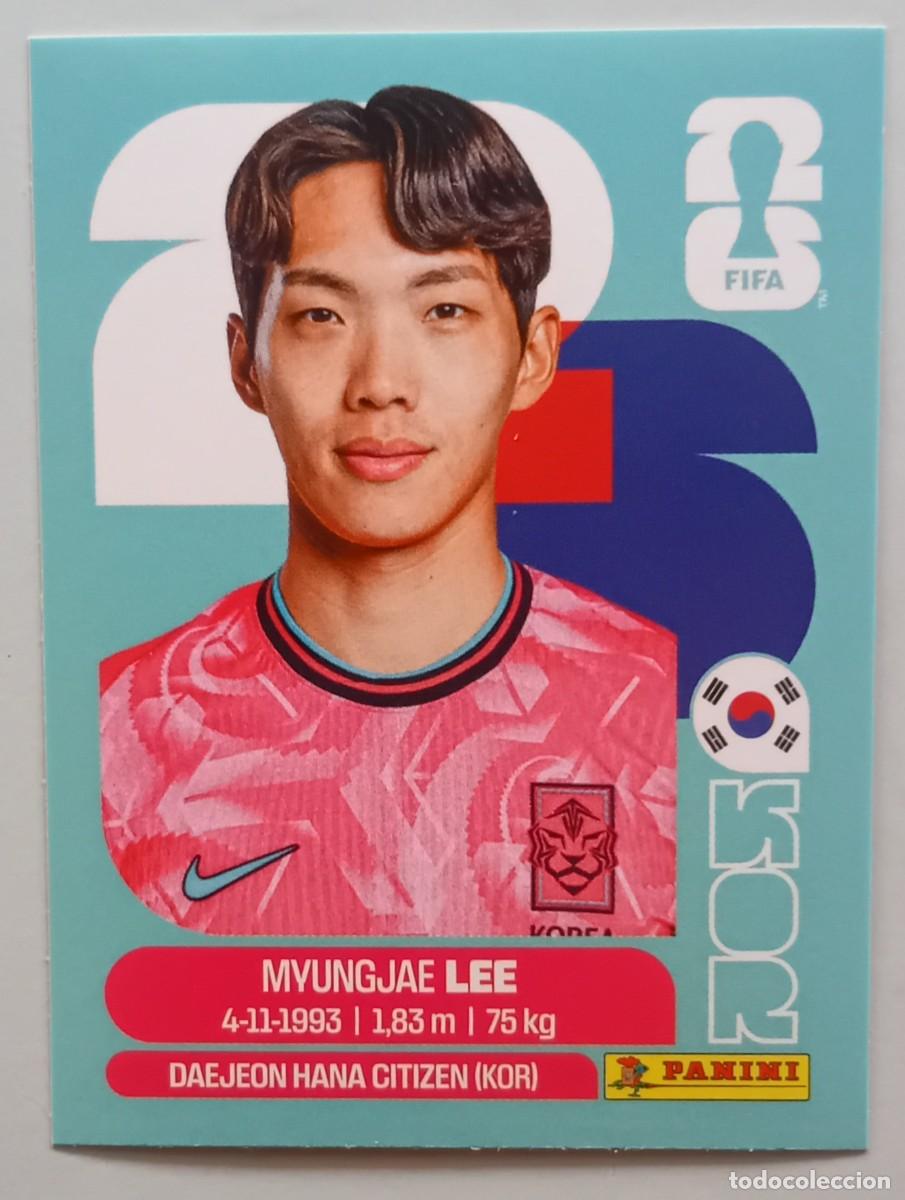 Cromos de f&uacute;tbol: Figurina Panini 2026 Cromo World Cup Usa Mundial 2026 Myungjae Lee Korea Republic n KOR 9