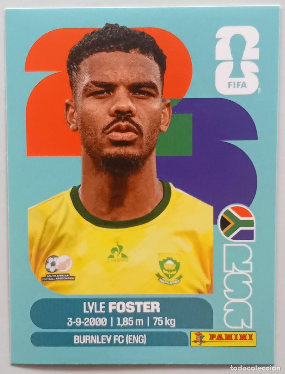 Cromos de f&uacute;tbol: Figurina Panini 2026 Cromo World Cup Usa Mundial 2026 Lyle Foster South Africa n RSA 17