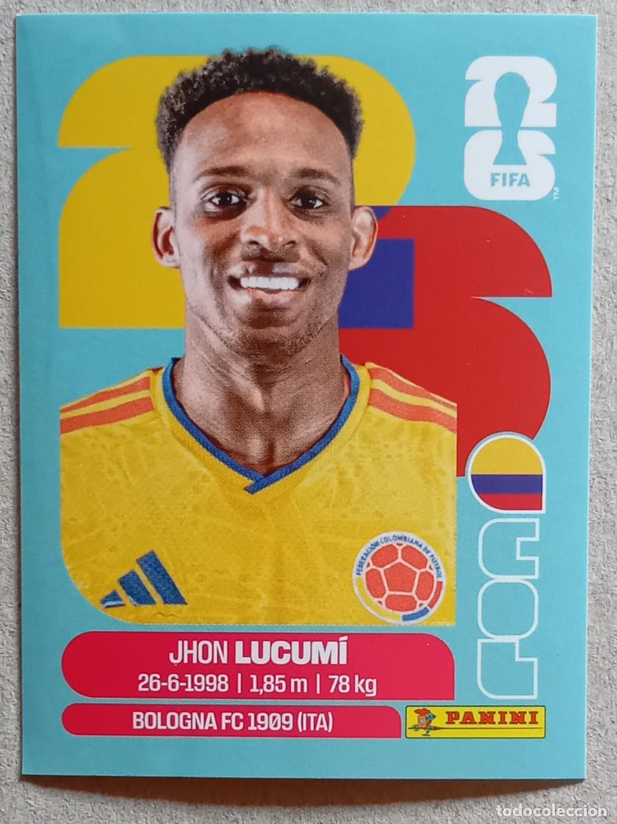 Cromos de f&uacute;tbol: Figurina Panini 2026 Cromo World Cup Usa Mundial 2026 Jhon Lucum&iacute; Colombia n COL 8