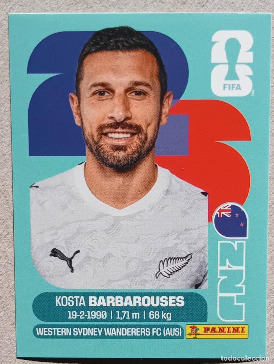 Cromos de f&uacute;tbol: Figurina Panini 2026 Cromo World Cup Usa Mundial 2026 Kosta Barbarouses New Zeland n NZL 20
