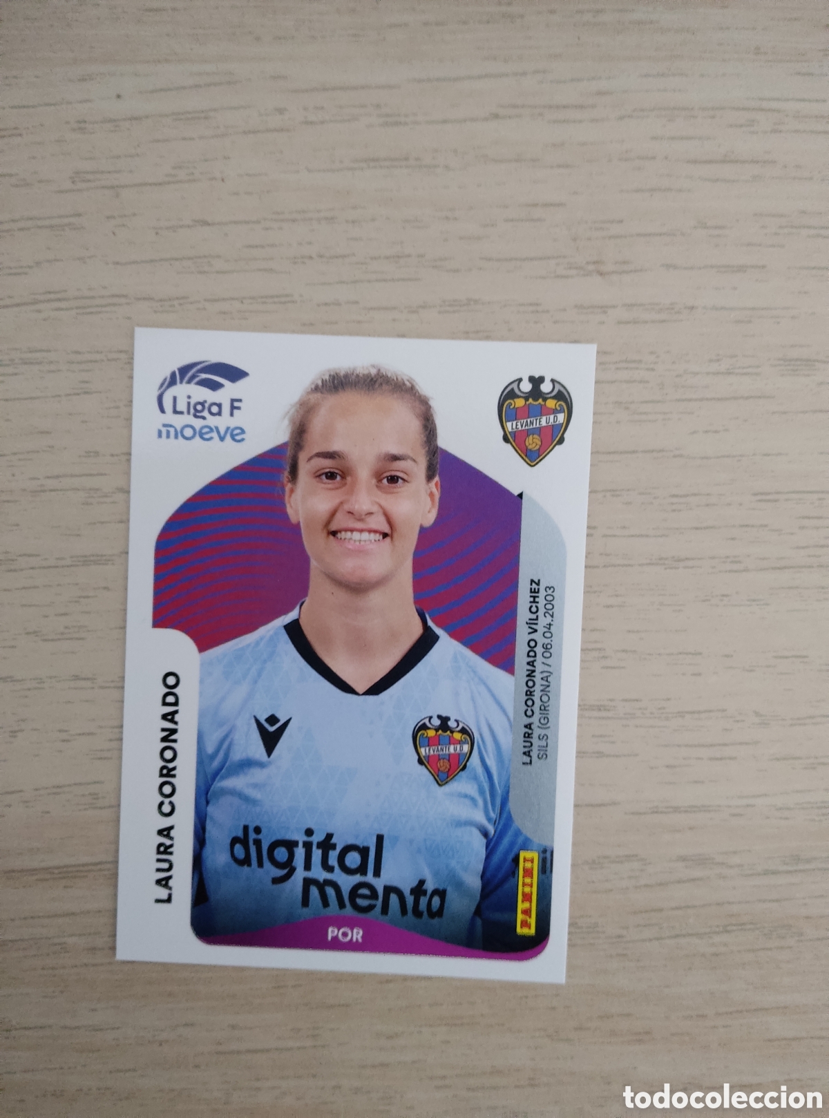 Cromos de f&uacute;tbol: 234 LAURA CORONADO LEVANTE LIGA F 2025 2026
