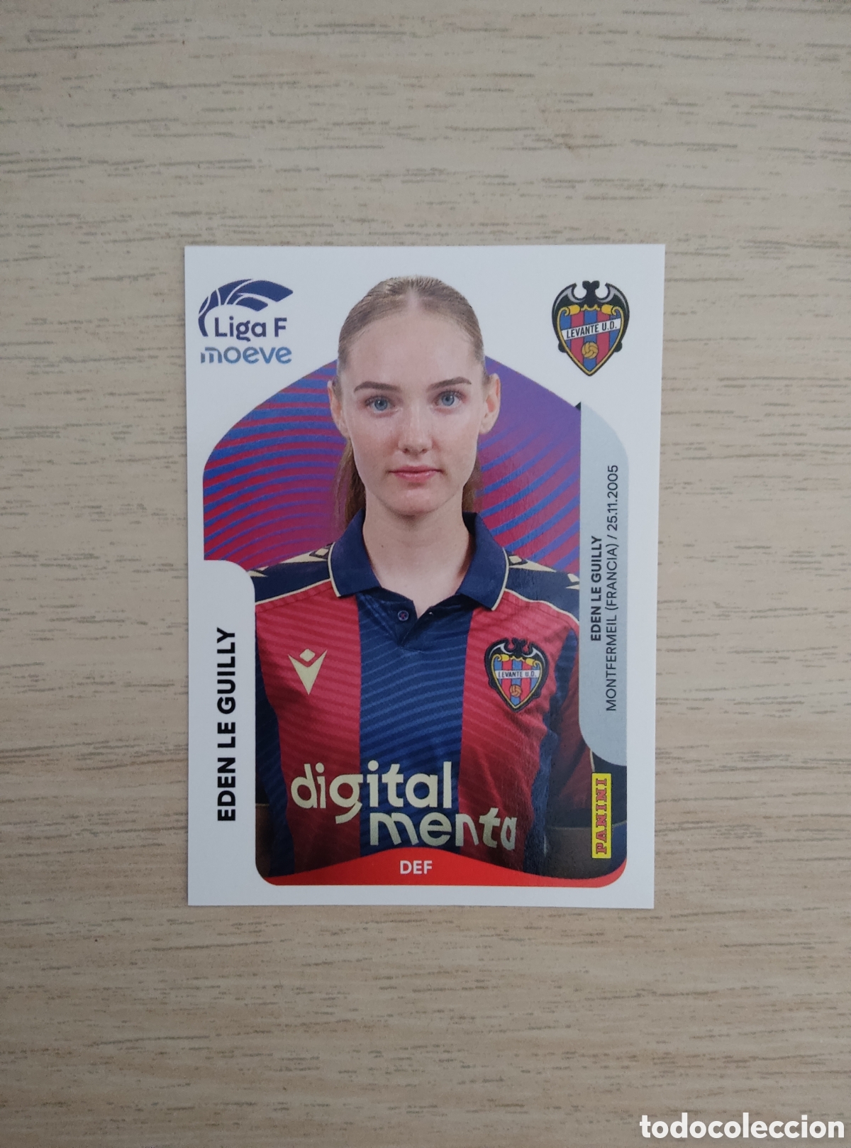 Cromos de f&uacute;tbol: 228 B EDEN LE GUILLY LEVANTE LIGA F 2025 2026