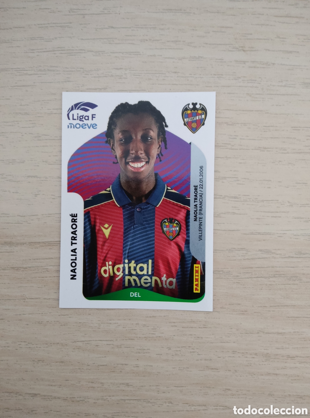 Cromos de f&uacute;tbol: 241 NAOLIA TRAORE LEVANTE LIGA F 2025 2026