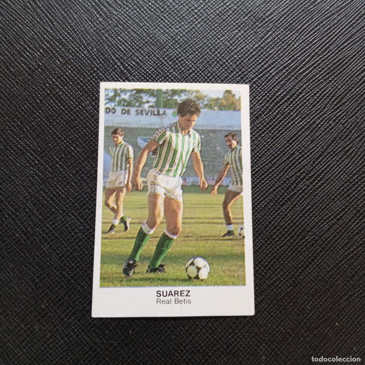 Cromos de f&uacute;tbol: SUAREZ REAL BETIS CANO 1983 1984 CROMO FUTBOL 83 84 LIGA - DESPEGADO - A25 PG35 FICHAJE 28