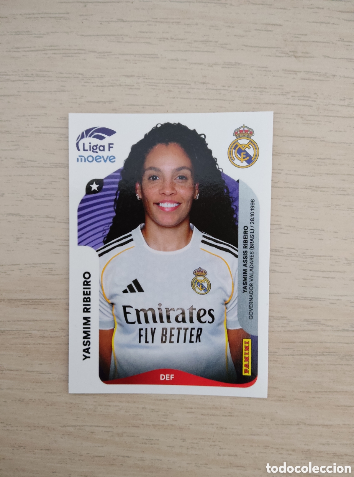 Cromos de f&uacute;tbol: 271 YASMIN RIBEIRO REAL MADRID LIGA F 2025 2026