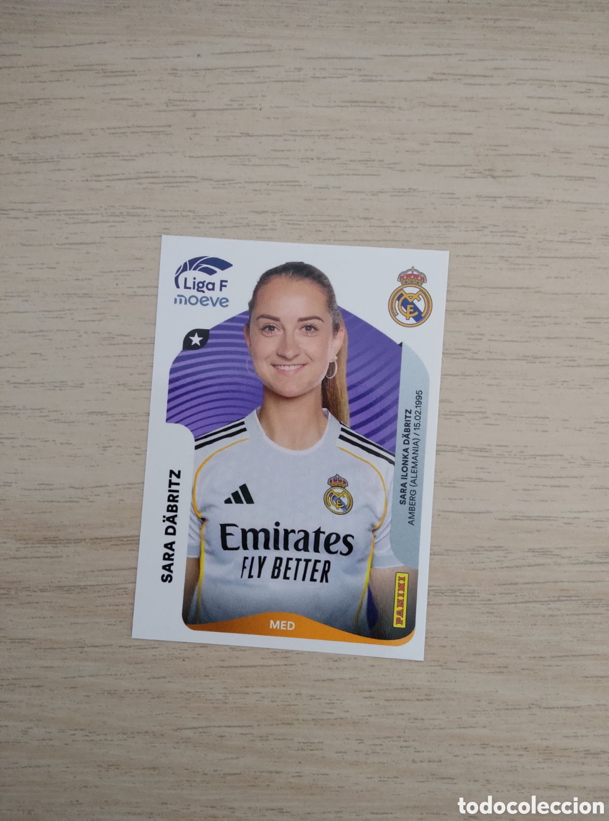 Cromos de f&uacute;tbol: 275 SARA DABRITZ REAL MADRID LIGA F 2025 2026