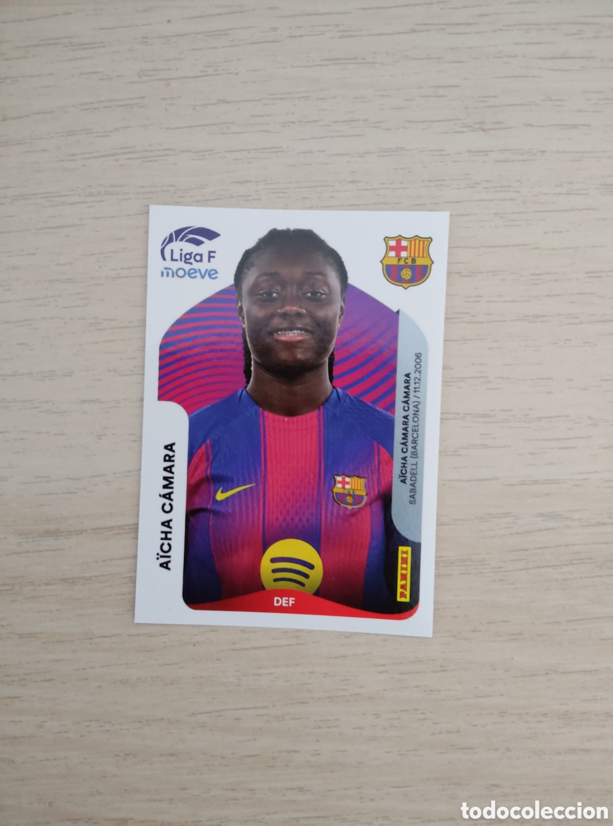 Cromos de f&uacute;tbol: 87 B AICHA CAMARA BARCELONA LIGA F 2025 2026