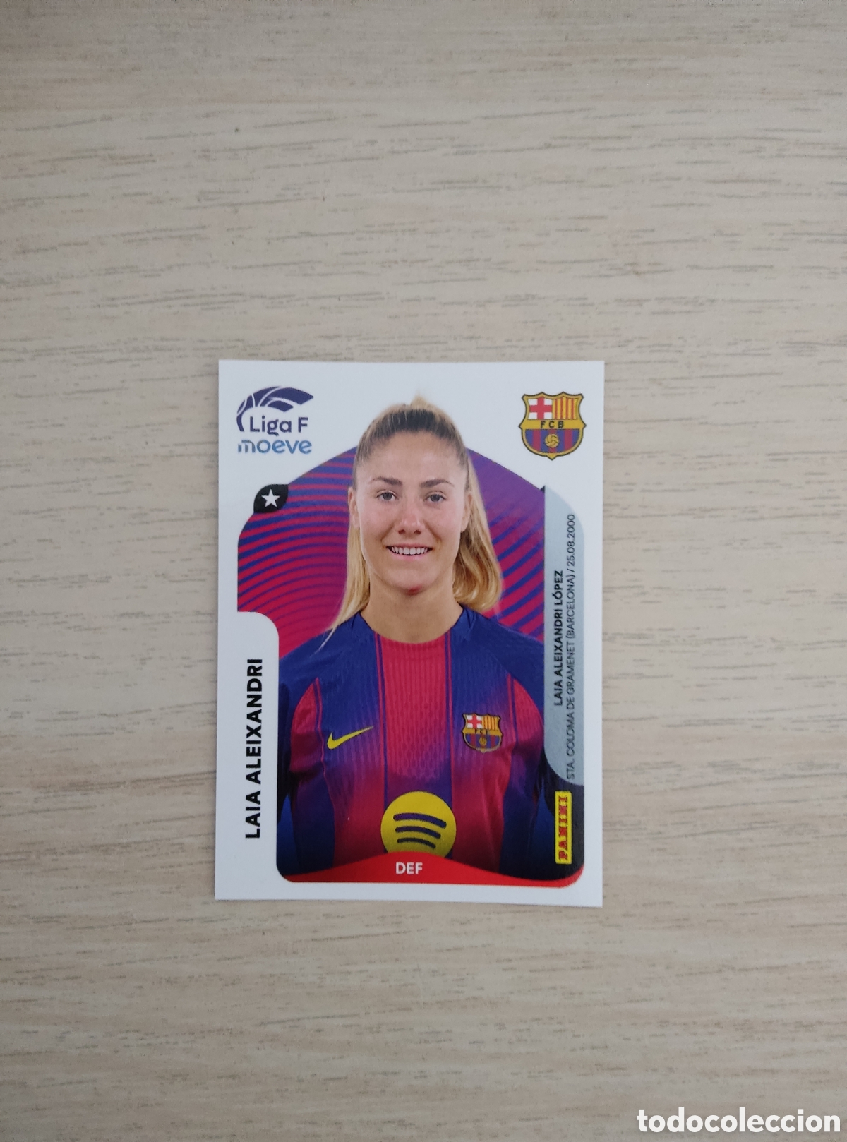 Cromos de f&uacute;tbol: 89 LAIA ALEXANDRI BARCELONA LIGA F 2025 2026