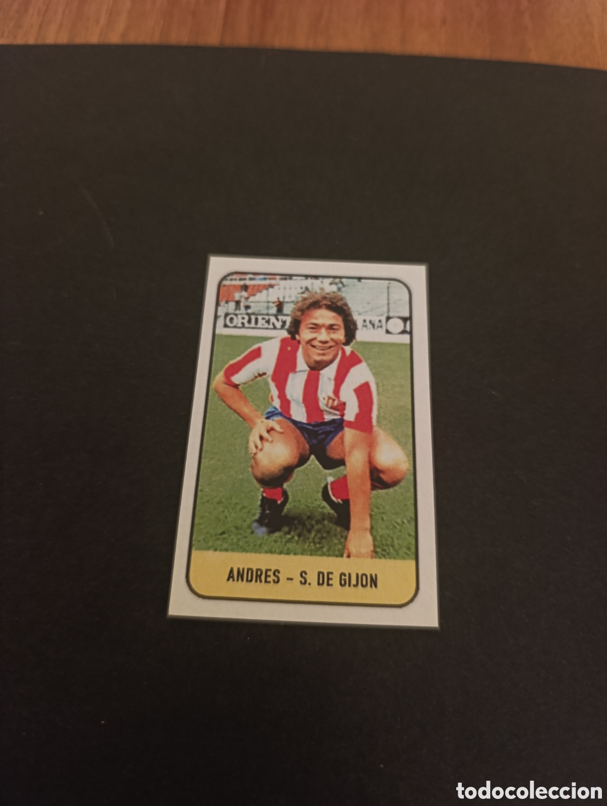 Cromos de f&uacute;tbol: Cromo Andr&eacute;s Sporting de Gij&oacute;n Liga Este 78 79, ampliaci&oacute;n de la colecci&oacute;n.