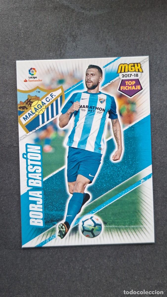 Cromos de f&uacute;tbol: L1 BORJA BASTON MALAGA C. F. 424 TOP FICHAJE PANINI MEGACRACKS 2017 2018 17 18
