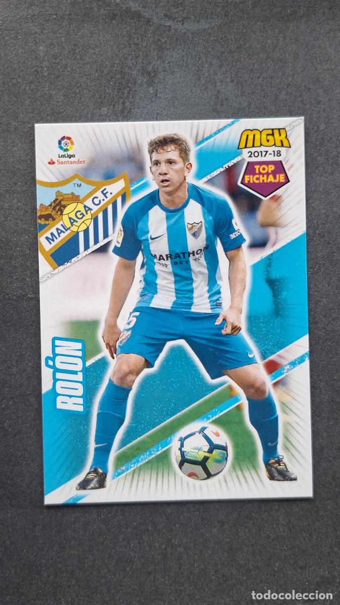 Cromos de f&uacute;tbol: L1 ROLON MALAGA C. F. 425 TOP FICHAJE PANINI MEGACRACKS 2017 2018 17 18