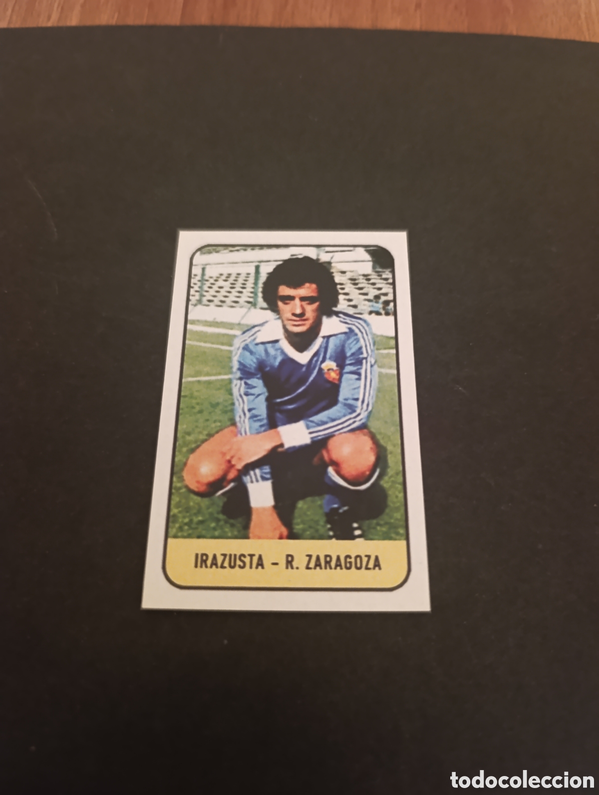 Cromos de f&uacute;tbol: Cromo Irazusta Real Zaragoza Liga Este 78 79, ampliaci&oacute;n de la colecci&oacute;n.