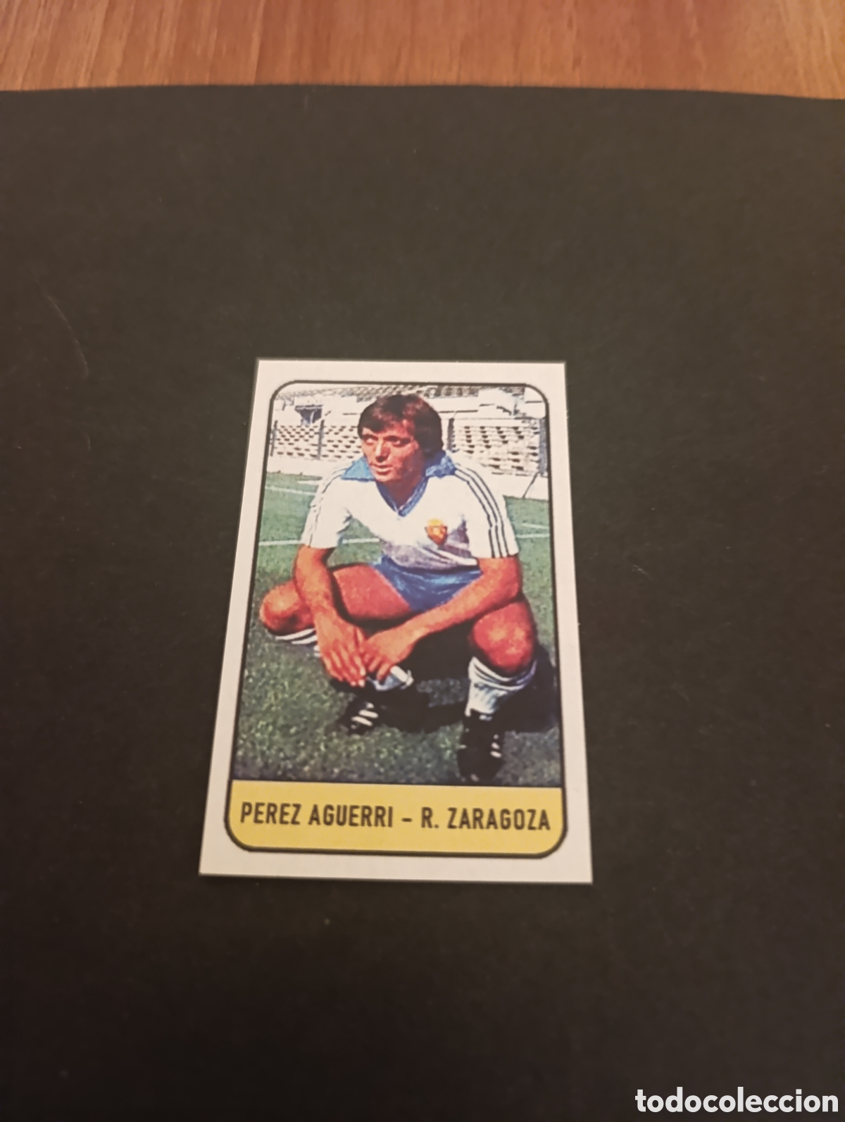 Cromos de f&uacute;tbol: Cromo P&eacute;rez Aguerri Real Zaragoza Liga Este 78 79, ampliaci&oacute;n de la colecci&oacute;n.