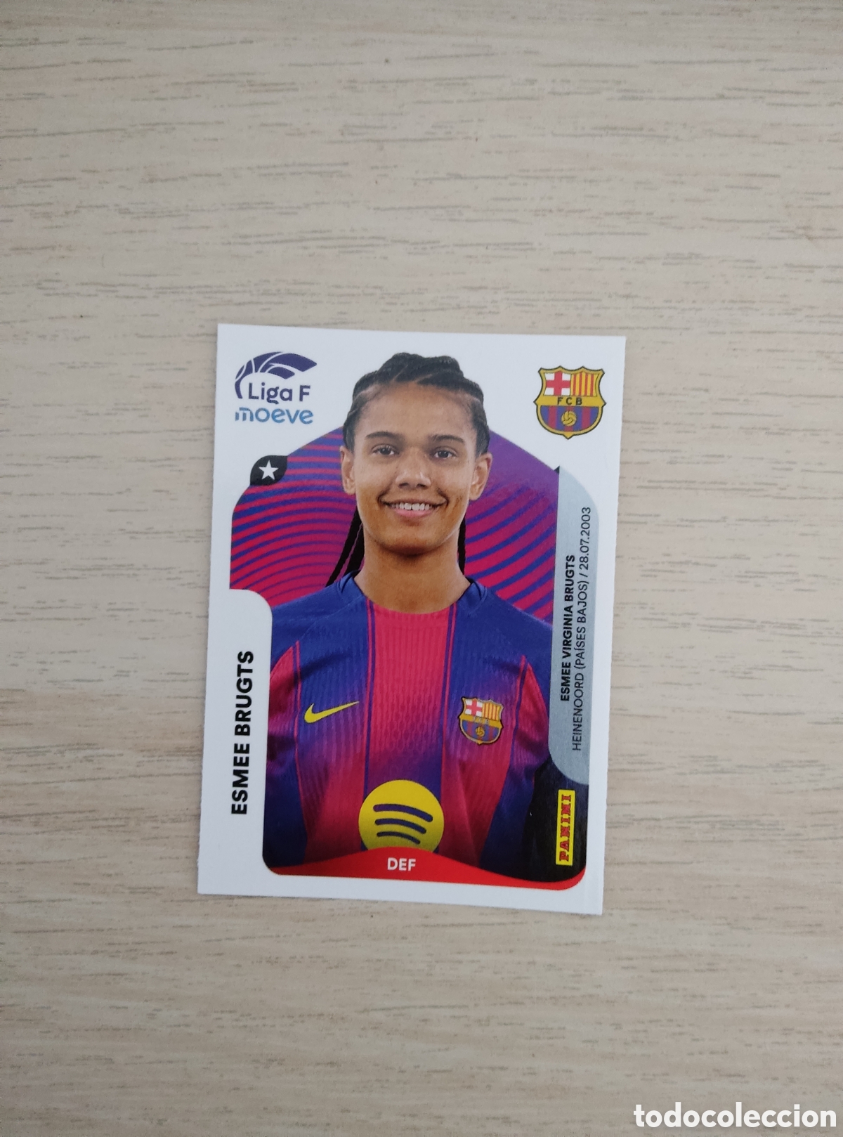 Fu&szlig;ball-Sticker: 91 ESMEE BRUGTS BARCELONA LIGA F 2025 2026