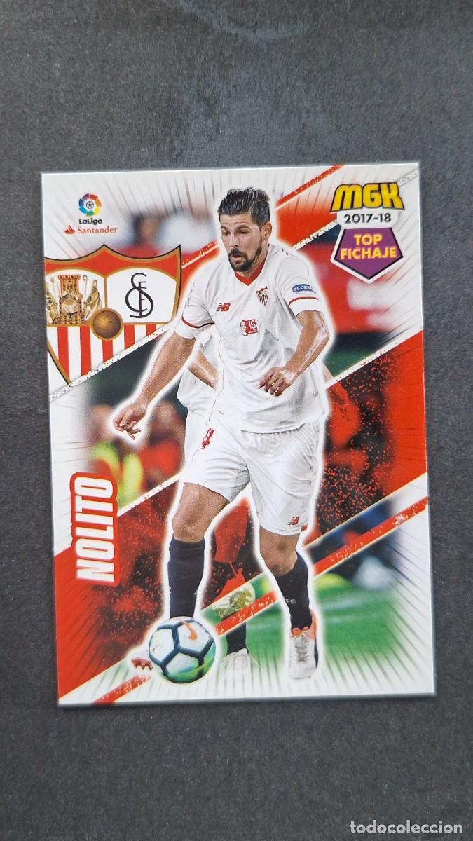 Fu&szlig;ball-Sticker: L1 NOLITO SEVILLA F. C. 479 TOP FICHAJE PANINI MEGACRACKS 2017 2018 17 18