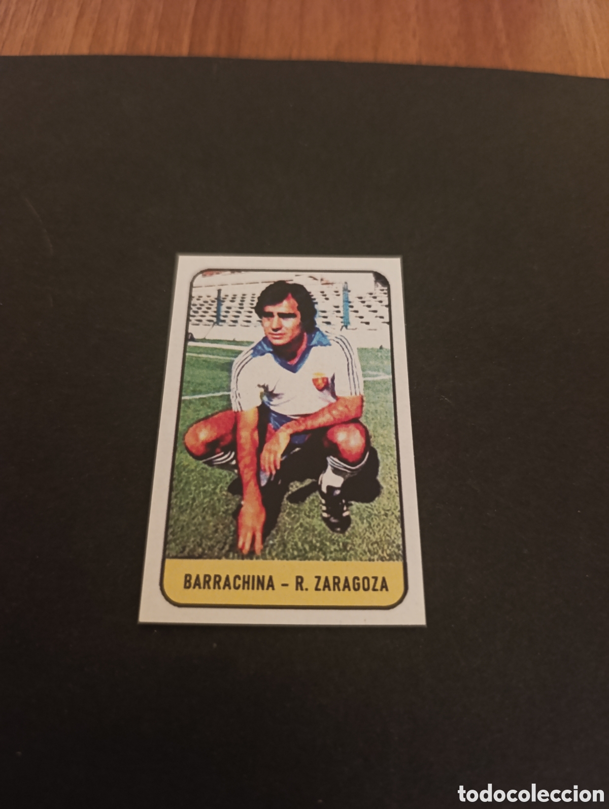 Fu&szlig;ball-Sticker: Cromo Barrachina Real Zaragoza Liga Este 78 79, ampliaci&oacute;n de la colecci&oacute;n.