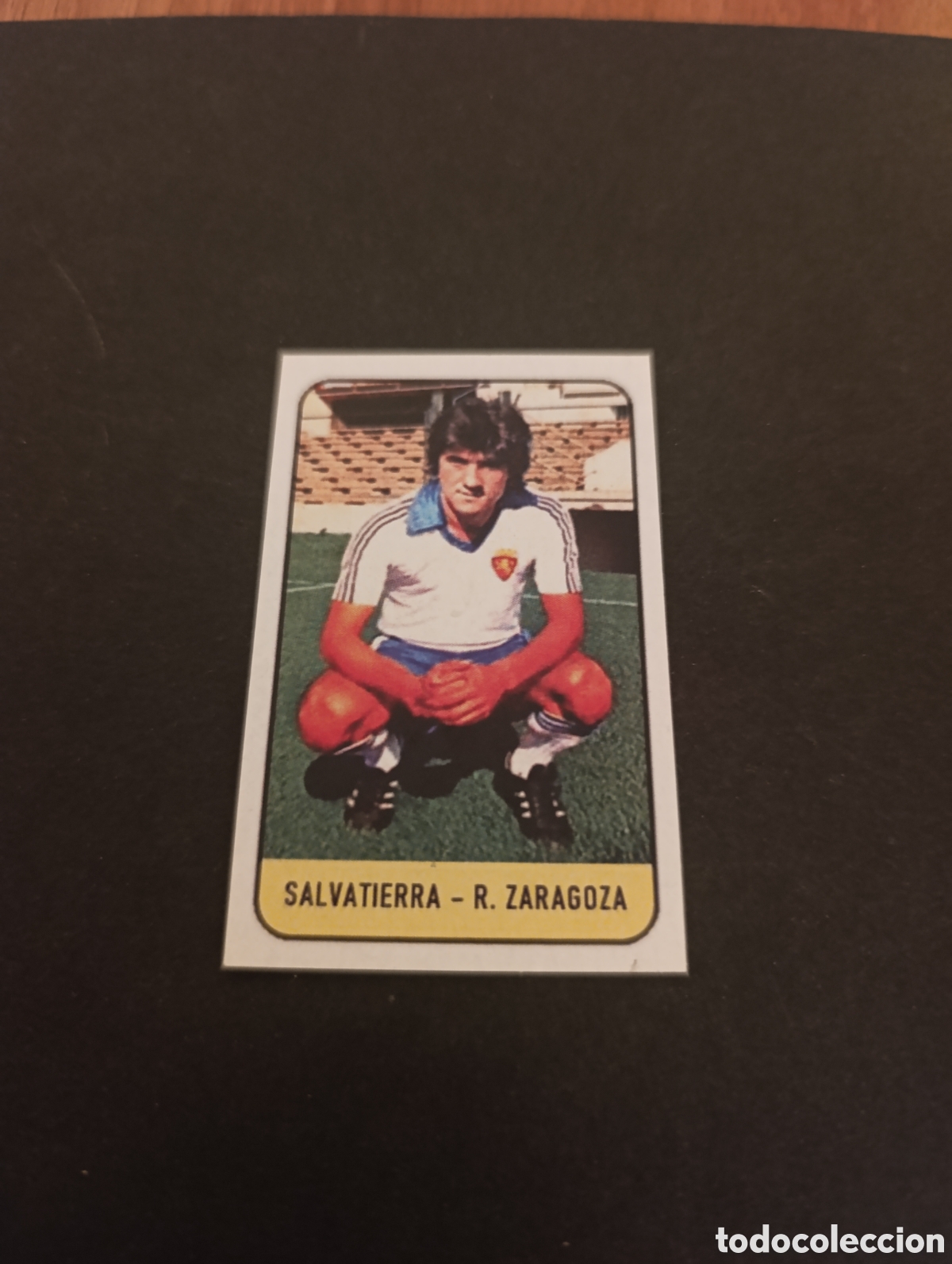 Fu&szlig;ball-Sticker: Cromo Salvatierra Real Zaragoza Liga Este 78 79, ampliaci&oacute;n de la colecci&oacute;n.