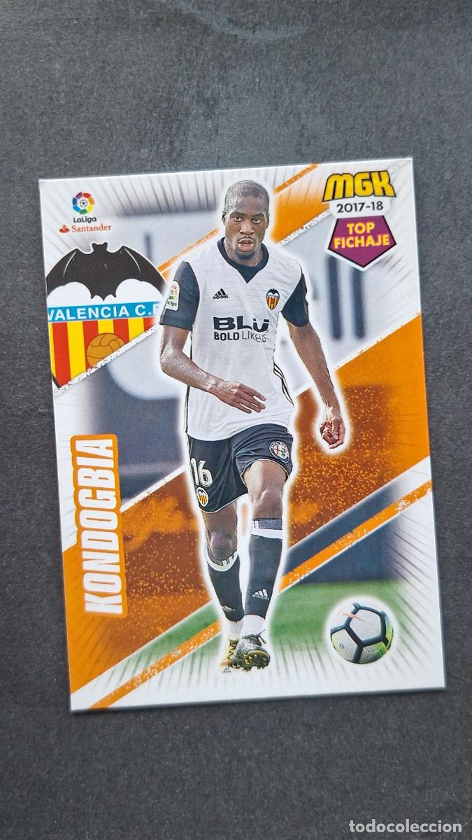Fu&szlig;ball-Sticker: L1 KONDOGBIA VALENCIA C. F. 506 TOP FICHAJE PANINI MEGACRACKS 2017 2018 17 18