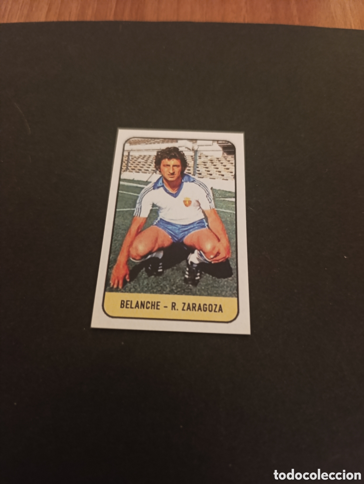 Fu&szlig;ball-Sticker: Cromo Belanche Real Zaragoza Liga Este 78 79, ampliaci&oacute;n de la colecci&oacute;n.