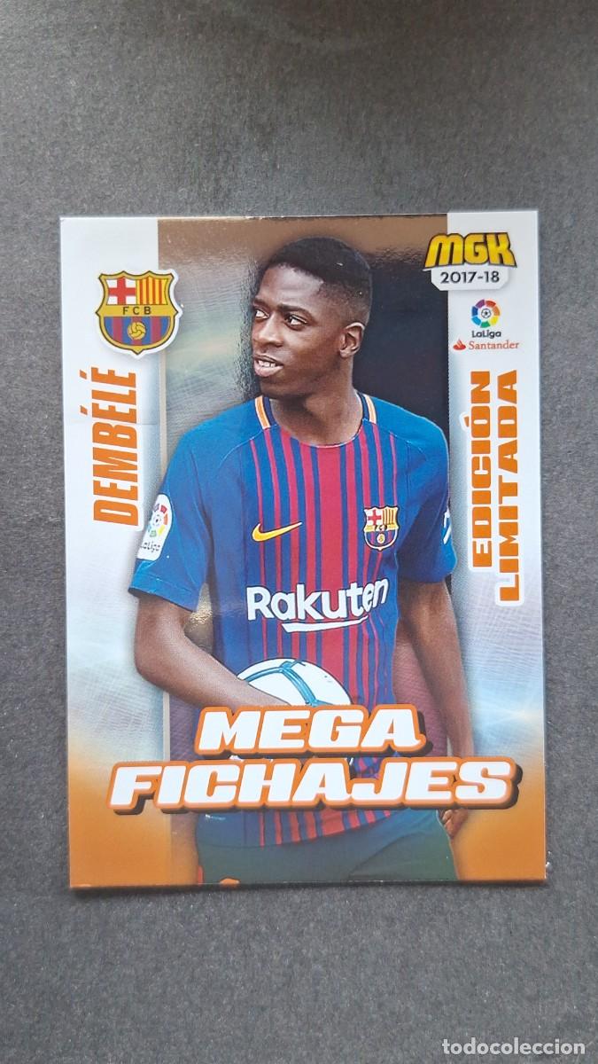 Cromos de Futebol: L1 DEMBELE F. C. BARCELONA 102B MEGA FICHAJE EDICION LIMITADA PANINI MEGACRACKS 2017 2018 17 18