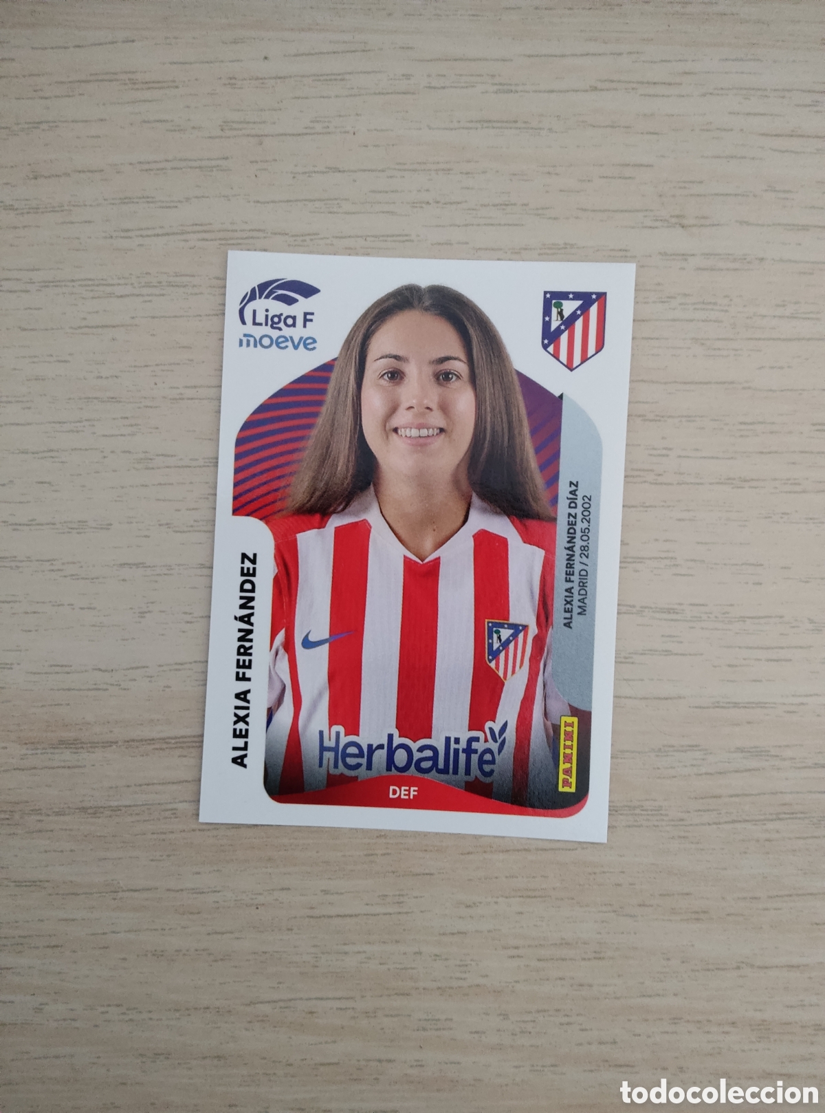 Cromos de f&uacute;tbol: 46 ALEXIA FERNANDEZ ATLETICO MADRID LIGA F 2025 2026