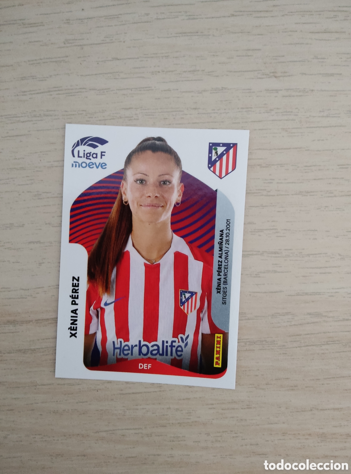 Cromos de f&uacute;tbol: 47A XENIA PEREZ ATLETICO MADRID LIGA F 2025 2026