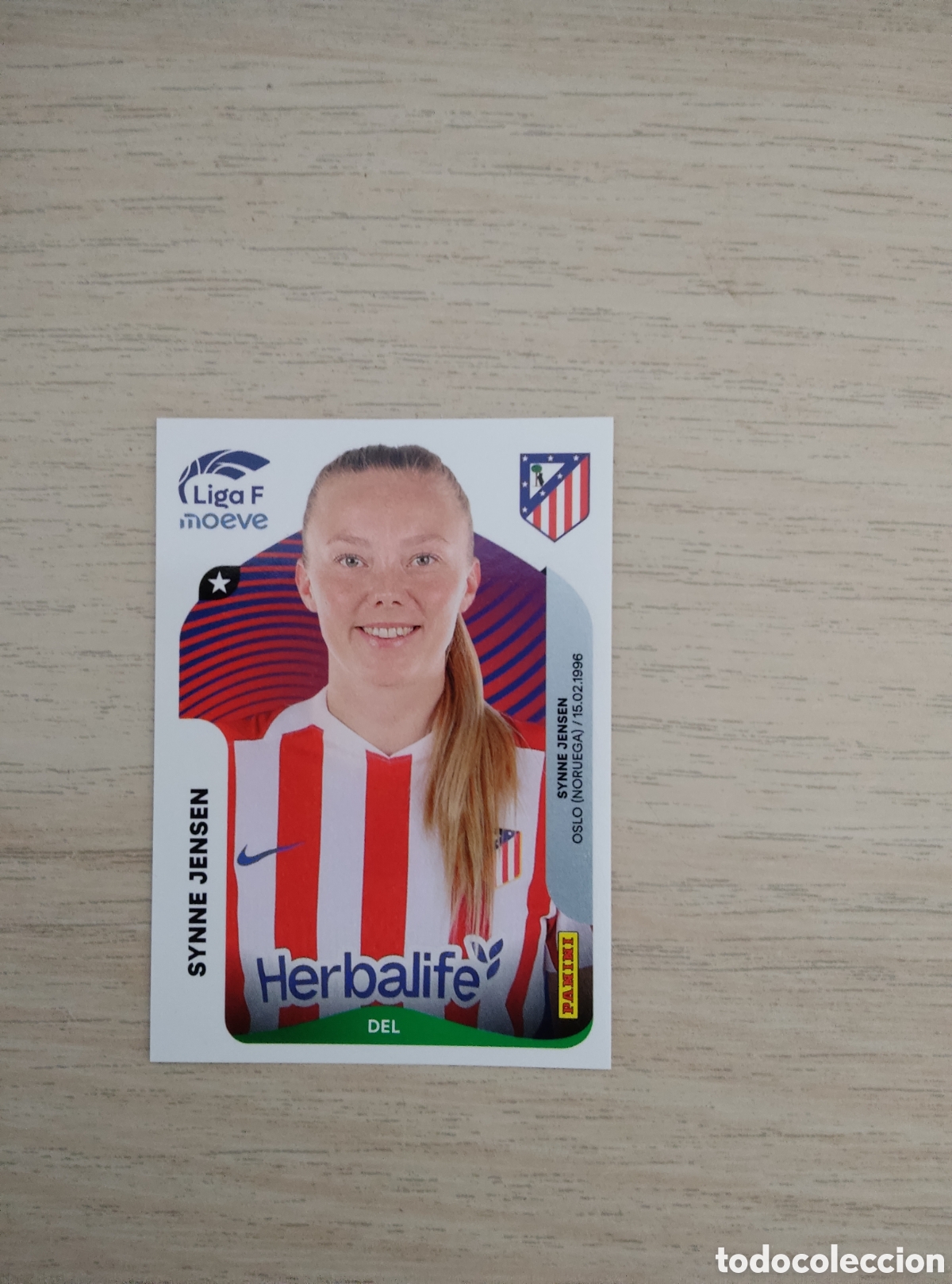 Cromos de f&uacute;tbol: 57 SYNNE JENSEN ATLETICO MADRID LIGA F 2025 2026