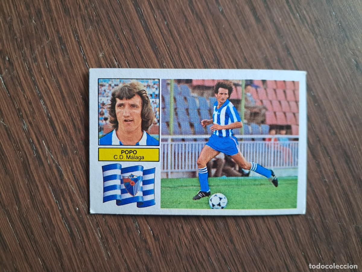 Cromos de f&uacute;tbol: cromo de futbol, edic. Este, liga 82-83, Popo, C.D. M&aacute;laga. sin pegar