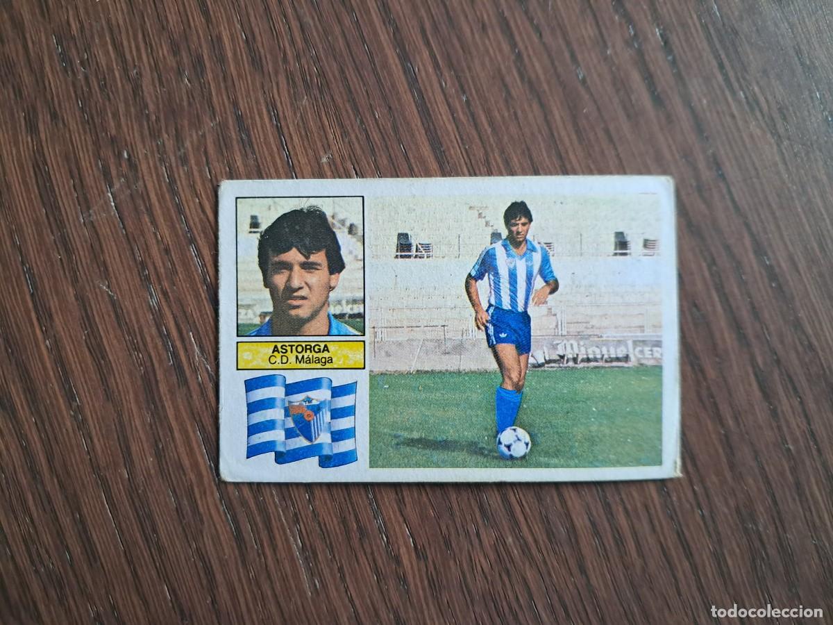 Cromos de f&uacute;tbol: cromo de futbol, edic. Este, liga 82-83, Astorga, C.D. M&aacute;laga. sin pegar
