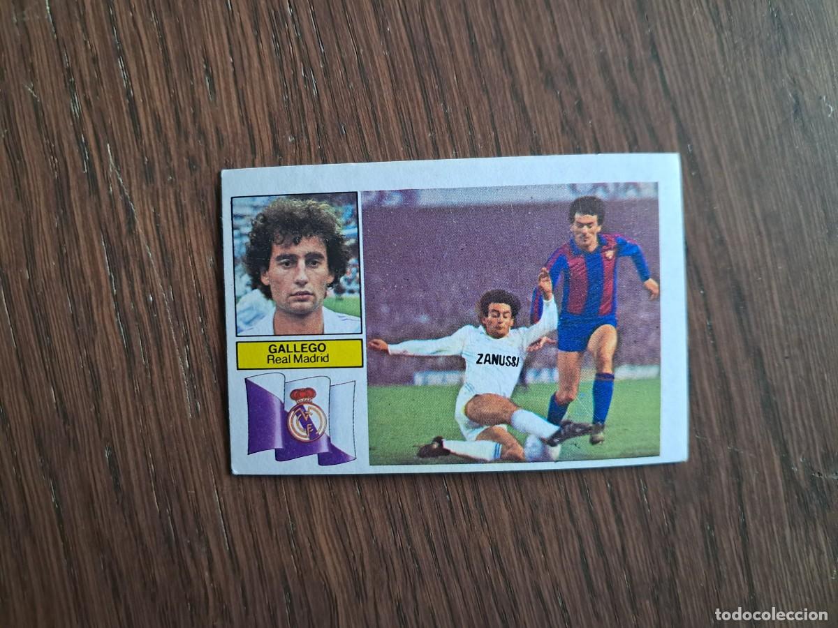 Cromos de f&uacute;tbol: cromo de futbol, edic. Este, liga 82-83, Gallego, Real Madrid. sin pegar