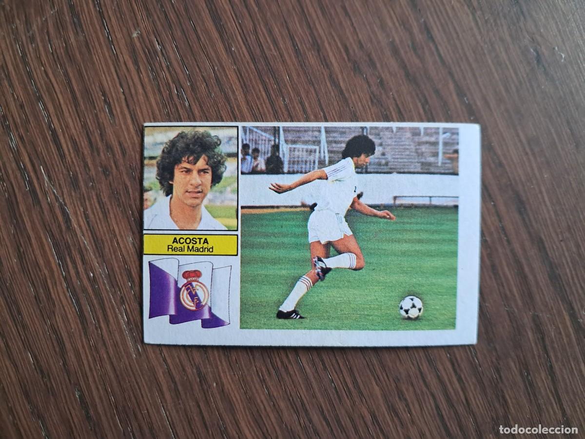 Cromos de f&uacute;tbol: cromo de futbol, edic. Este, liga 82-83, Acosta, Real Madrid. sin pegar