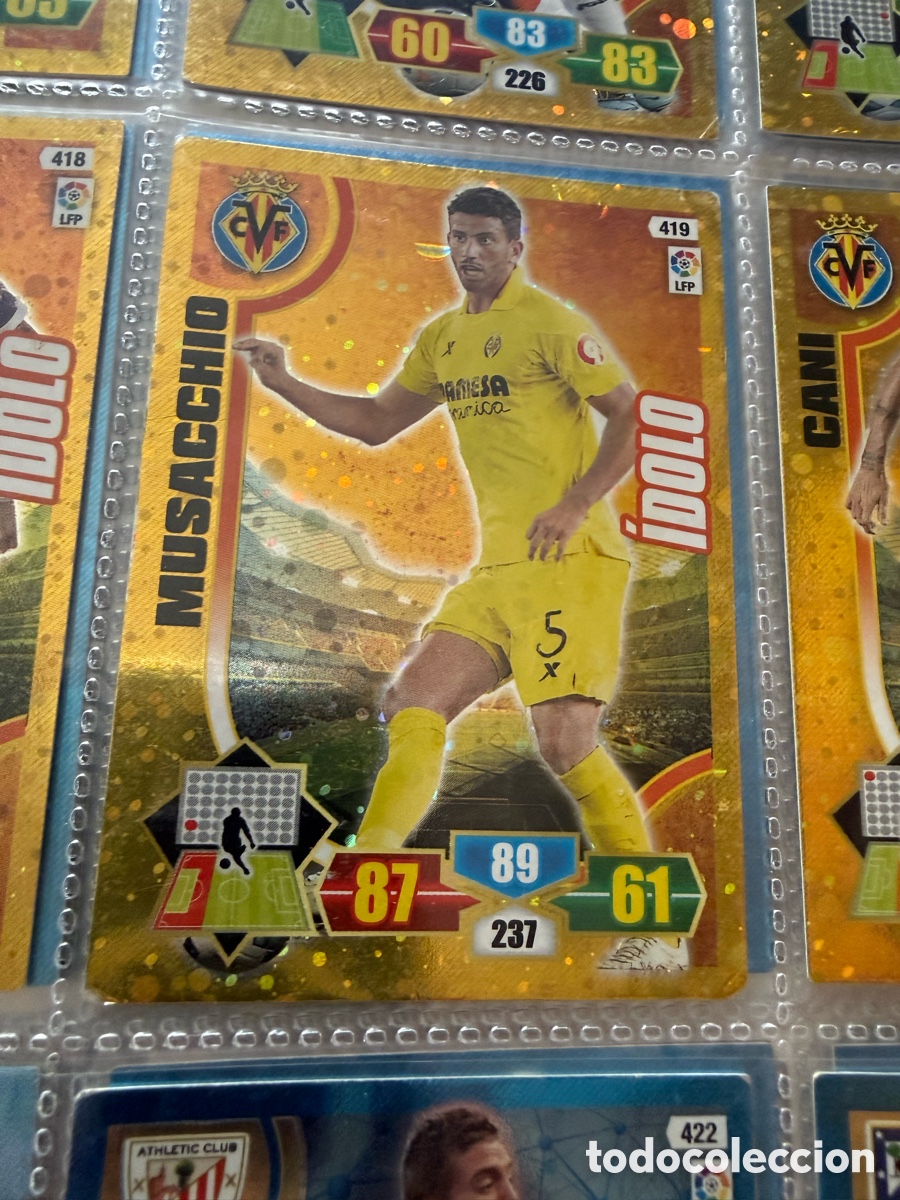 Cromos de f&uacute;tbol: ADRENALYN XL 2013-14. MUSSACCHIO. &Iacute;DOLO