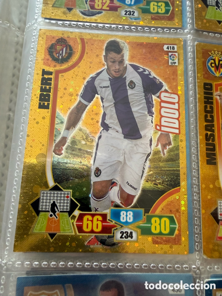 Cromos de f&uacute;tbol: Adrenalyn XL. 2013-14. EBERT. &Iacute;DOLO