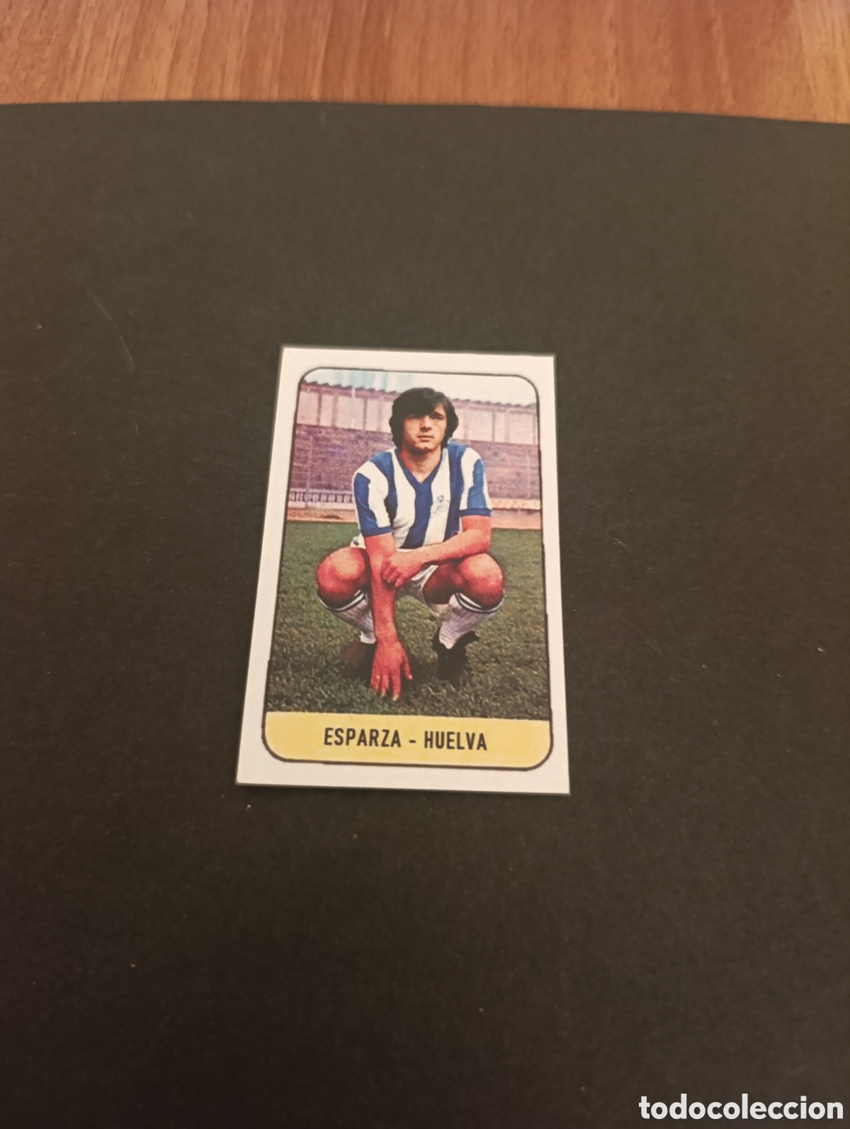 Fu&szlig;ball-Sticker: Cromo Esparza Recreativo de Huelva Liga Este 78 79, ampliaci&oacute;n de la colecci&oacute;n.