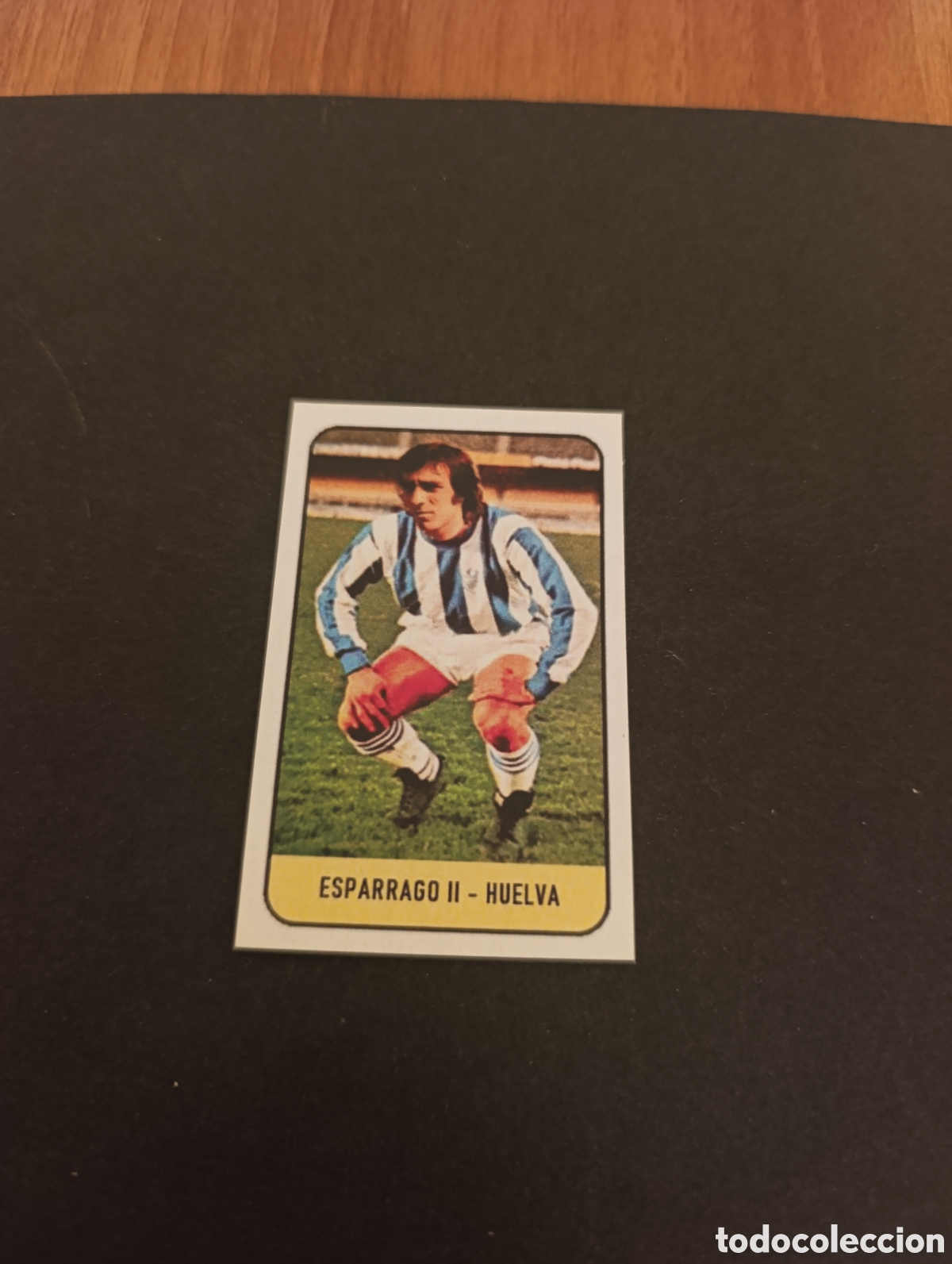 Fu&szlig;ball-Sticker: Cromo Esp&aacute;rrago II Recreativo de Huelva Liga Este 78 79, ampliaci&oacute;n de la colecci&oacute;n.