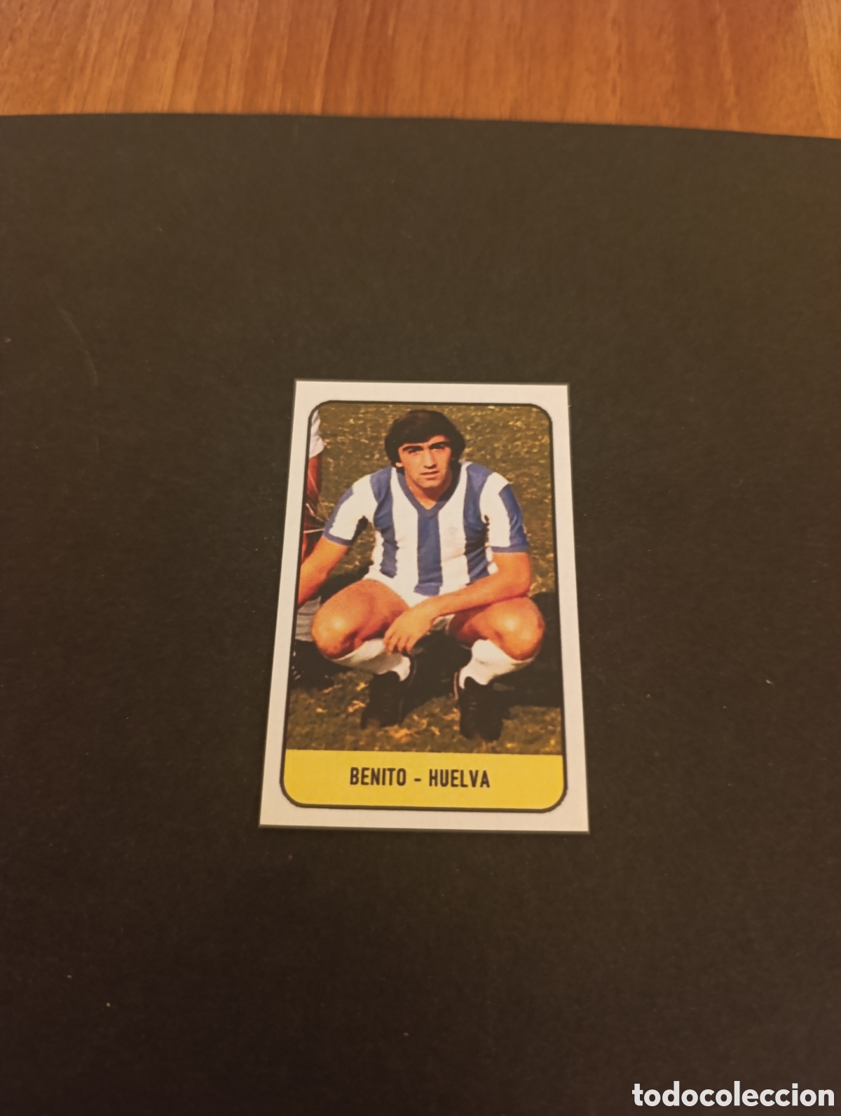 Cromos de Futebol: Cromo Benito Recreativo de Huelva Liga Este 78 79, ampliaci&oacute;n de la colecci&oacute;n.