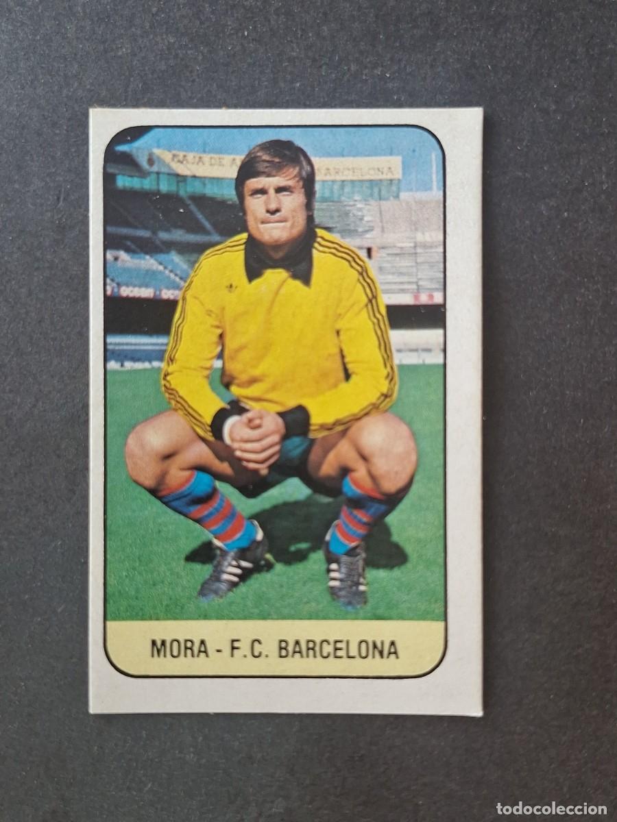 Cromos de f&uacute;tbol: L3 MORA F. C. BARCELONA LIGA ESTE 1978 1979 78 79 DESPEGADO RECUPERADO