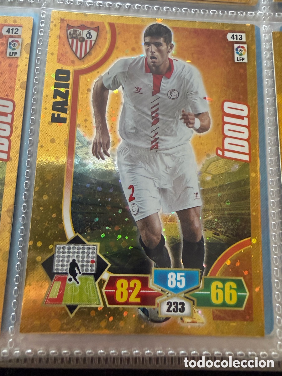 Cromos de f&uacute;tbol: Adrenalyn XL 2013-14. FAZIO. &Iacute;DOLO
