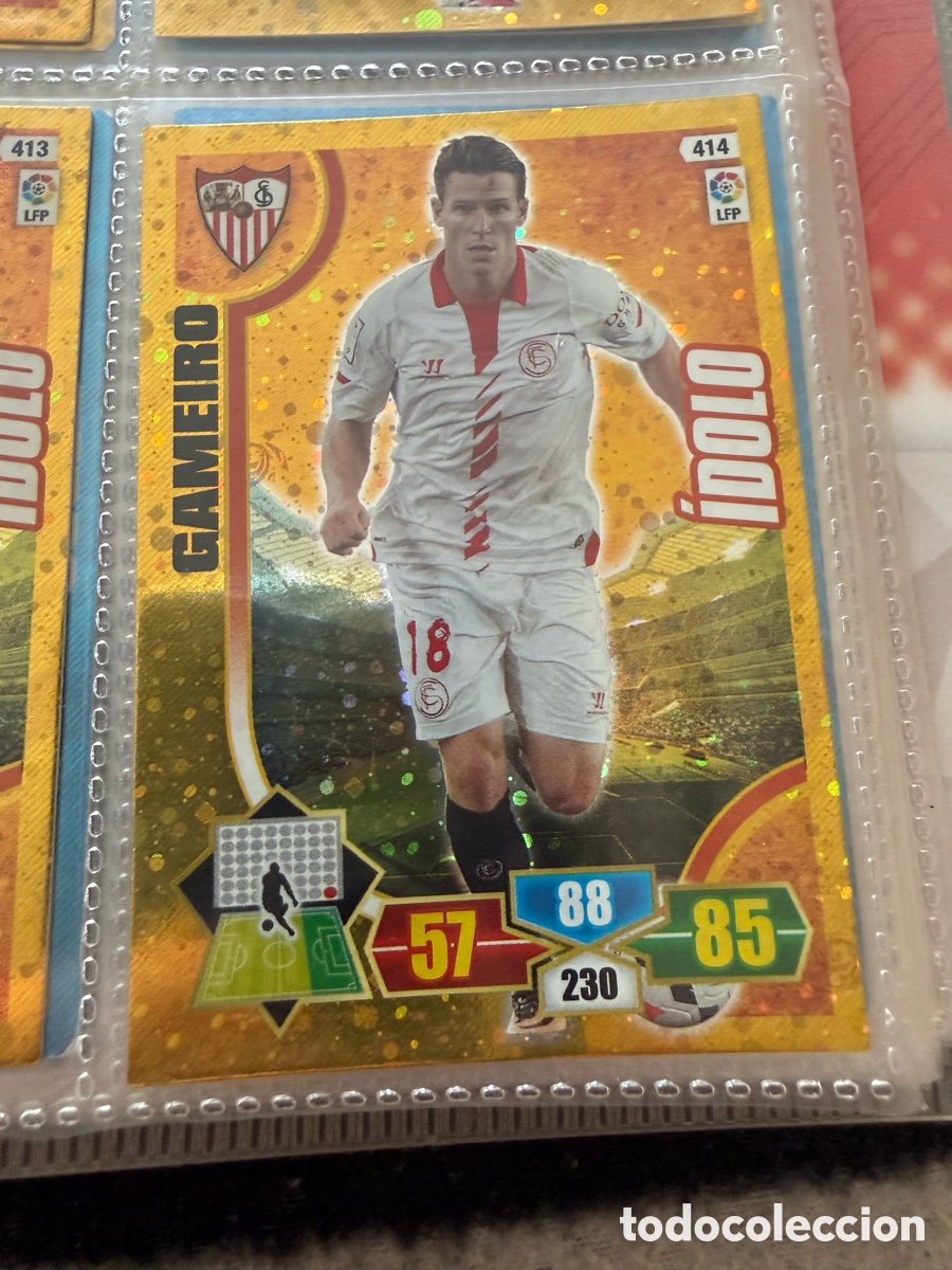Cromos de f&uacute;tbol: Adrenalyn XL 2013-14. GAMEIRO. &Iacute;DOLO