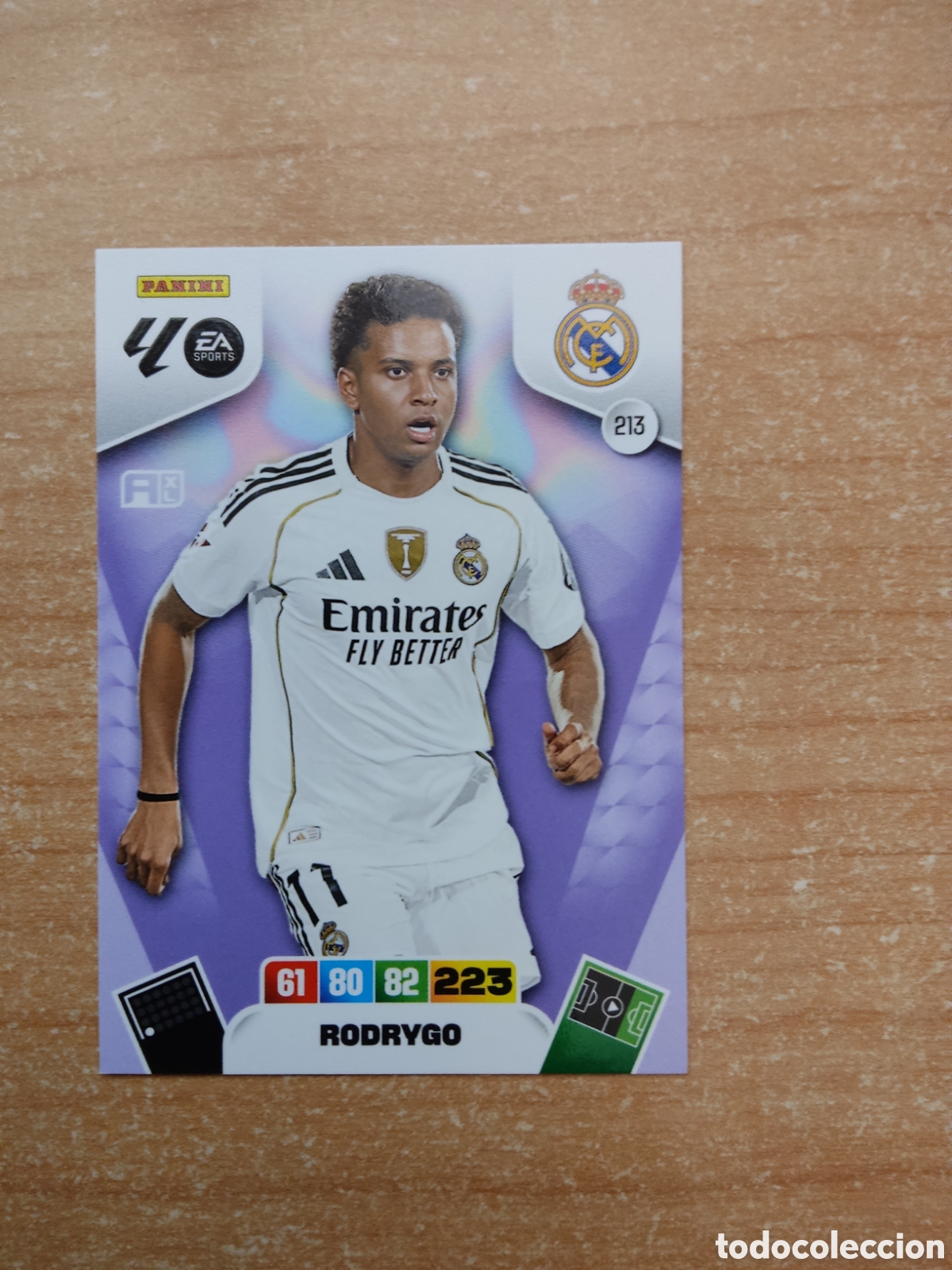 Cromos de f&uacute;tbol: 213 RODRYGO REAL MADRID ADRENALYN XL LIGA 2025 2026