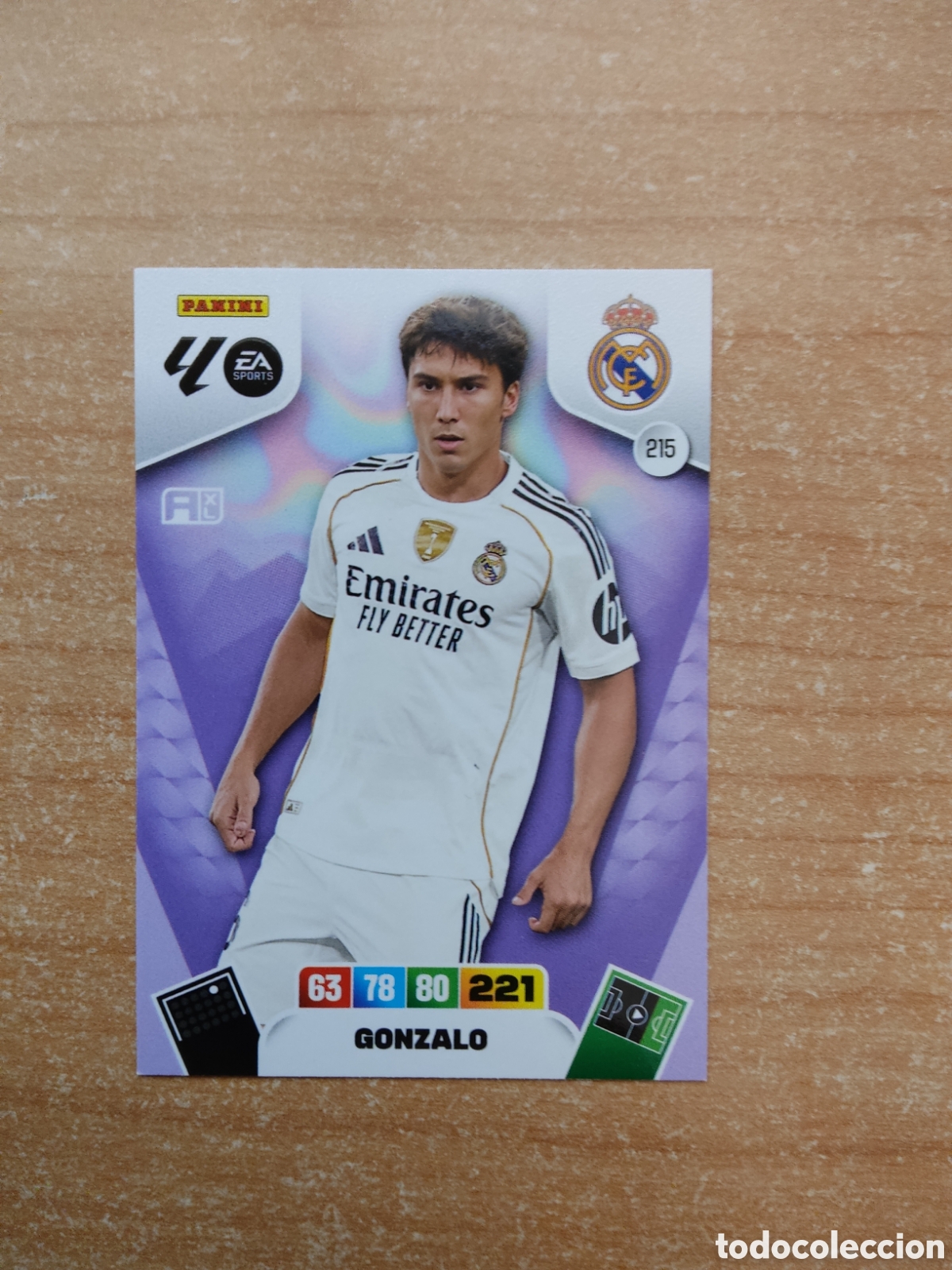 Cromos de f&uacute;tbol: 215 GONZALO REA MADRID ADRENALYN XL LIGA 2025 2026