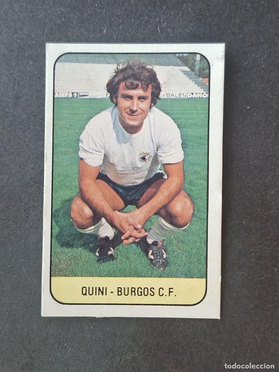 Cromos de f&uacute;tbol: L3 QUINI BURGOS C. F. LIGA ESTE 1978 1979 78 79 DESPEGADO RECUPERADO