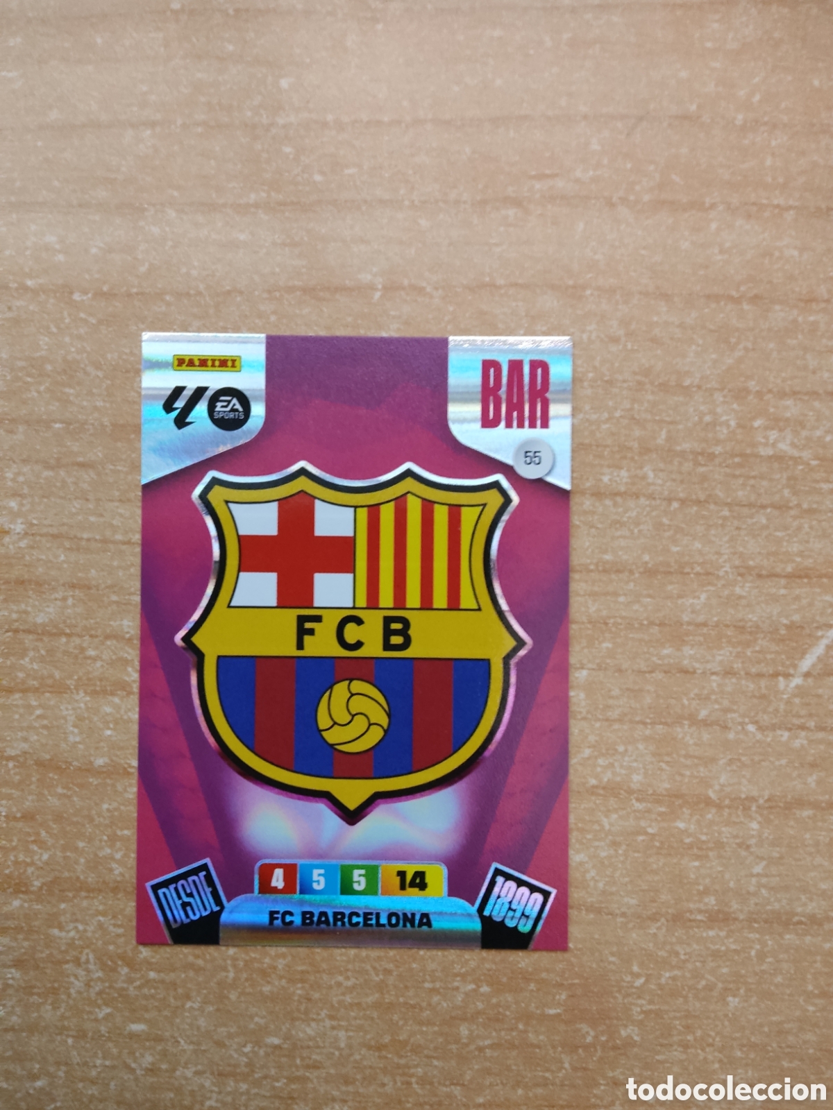 Cromos de f&uacute;tbol: 55 BARCELONA ESCUDO ADRENALYN XL LIGA 2025 2026