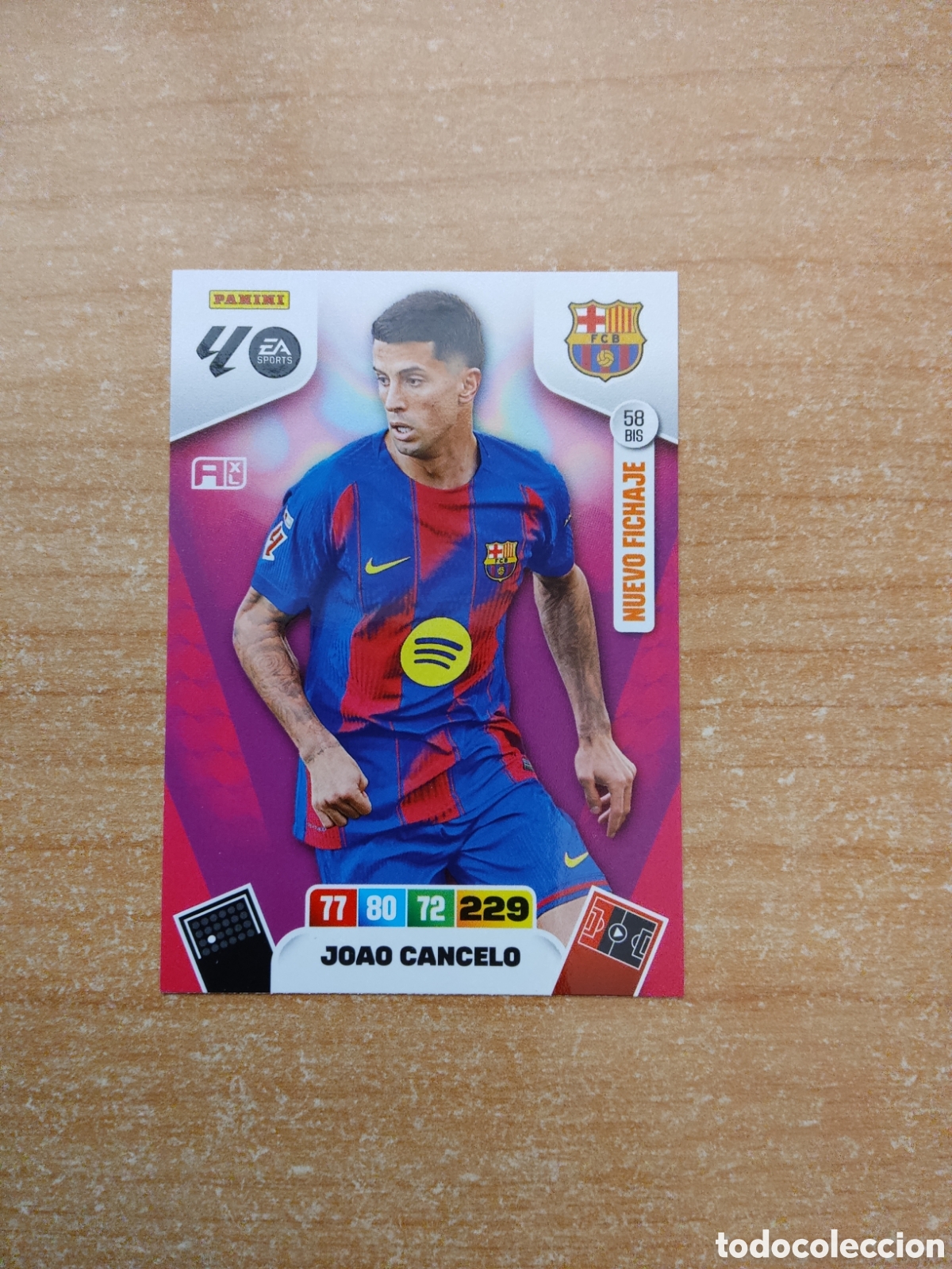 Cromos de f&uacute;tbol: 58 BIS JOAO CANCELO BARCELONA NUEVO FICHAJE ADRENALYN XL LIGA 2025 2026