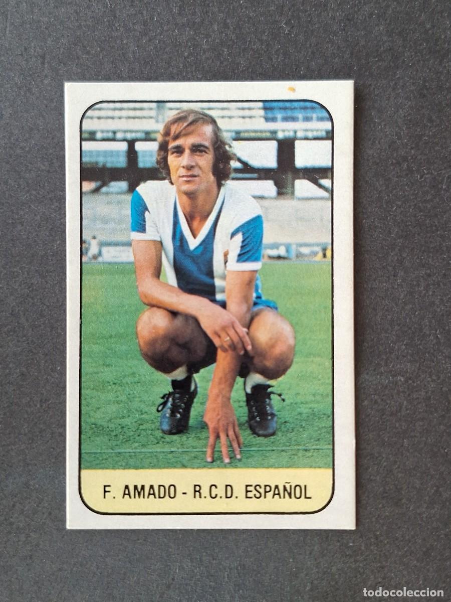 Cromos de f&uacute;tbol: L3 F. AMADO R. C. D. ESPA&Ntilde;OL LIGA ESTE 1978 1979 78 79 DESPEGADO RECUPERADO