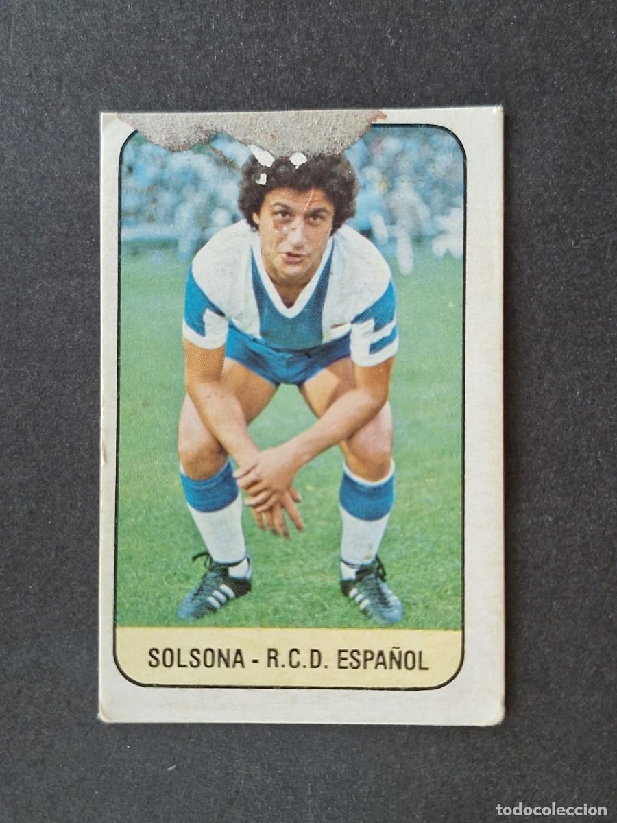 Cromos de f&uacute;tbol: L3 SOLSONA R. C. D. ESPA&Ntilde;OL LIGA ESTE 1978 1979 78 79 DESPEGADO RECUPERADO